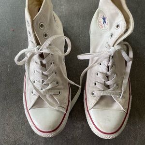 Converse HighTops, Woman’s Size 9, White.